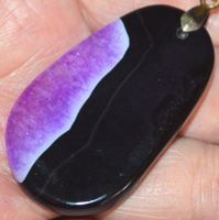 Halskette 2461 – Druzy Geode Achat 47x29mm