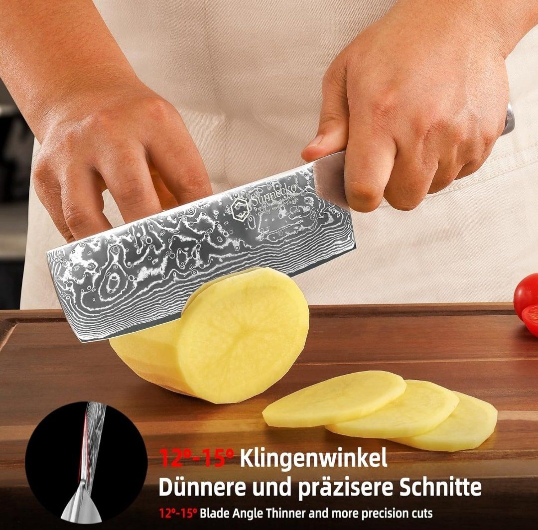 Küchenmesser: 18cm Nakiri Messer Küchenmesser Damastmesser – Neu und originalverpackt aus Oberentfelden von sch_8bt6 3