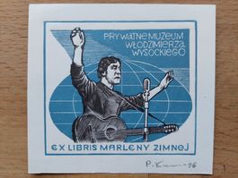 Exlibris Rudolf Kopylov - Orinal Holzstich signiert