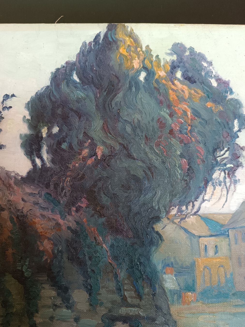 Gemälde: Ölbild Rheinfelden Signiert Schneider Dahn – Gebraucht aus Riehen von twentymodern 1