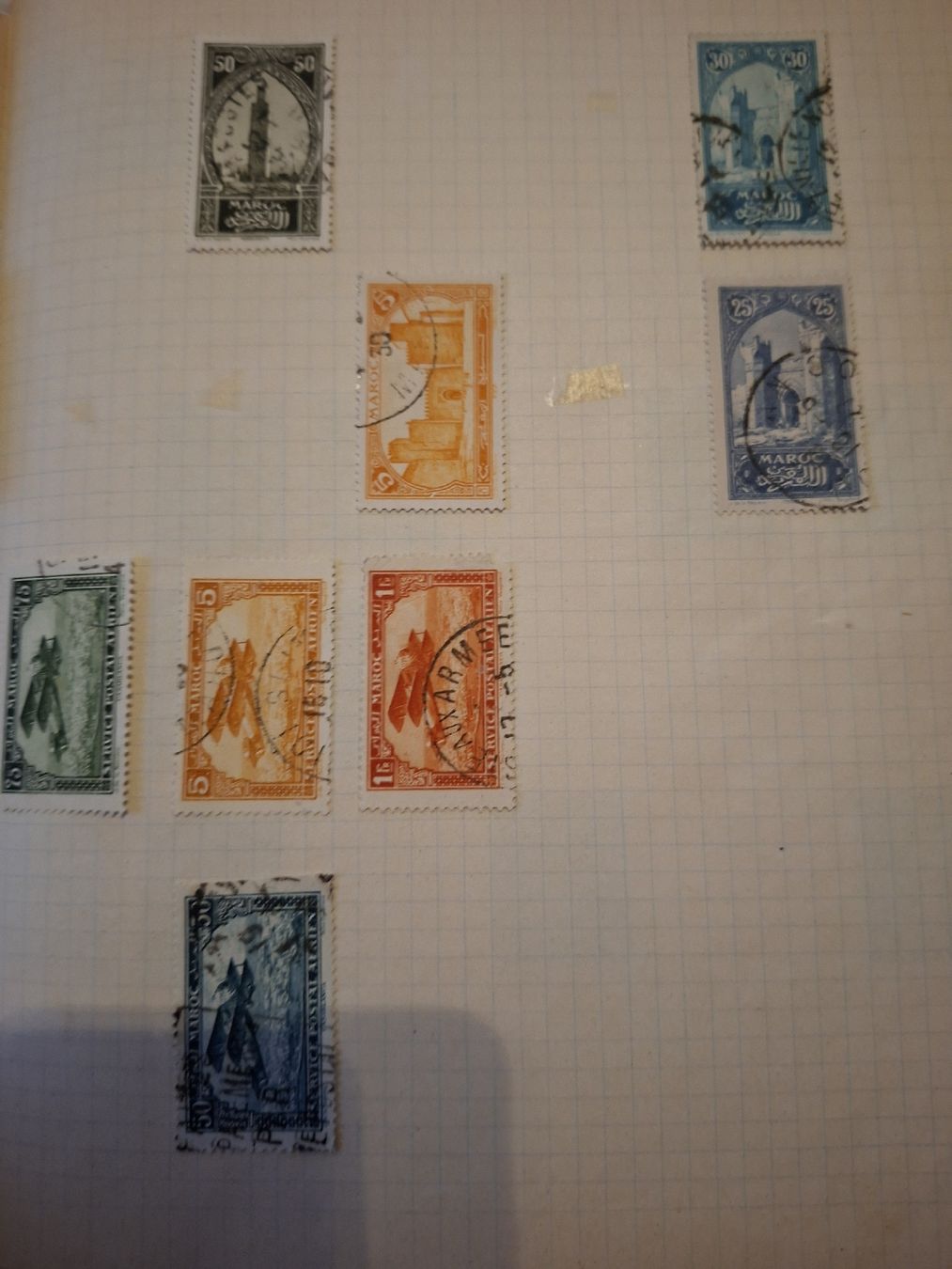 Tutti i francobolli: Briefmarken Hefg eingeklebt / diverses / Ausland  – Usato da Balgach venduto da SIMEON27 5