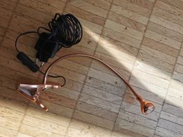 Tischlampe roségold (zum Anklemmen)