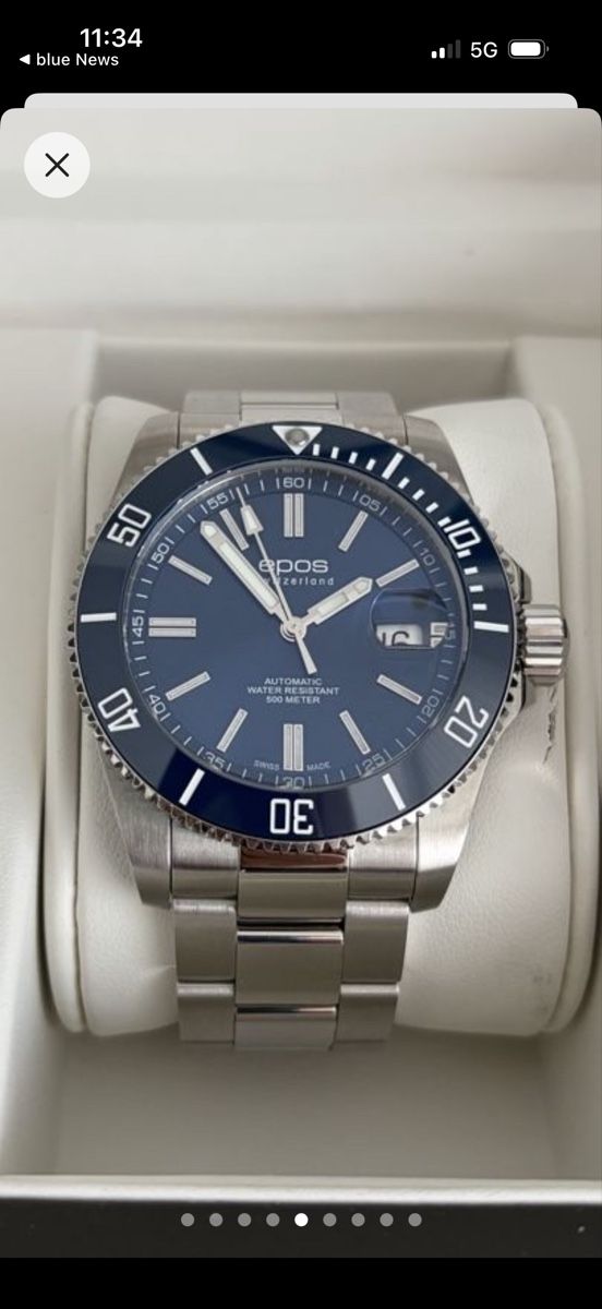 Epos Orologi: Neuwertige Epos 3504 Diver blau – Nuovo (secondo la descrizione) da Zürich venduto da masako 2