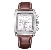 Herrenuhr Megir Chronograph Lederarmband