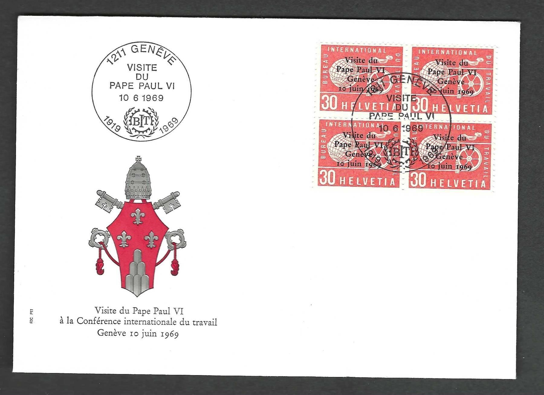 Tutti i francobolli: CH FDC Viereblock 1969 – Nuovo e nell'imballaggio originale da Koblenz venduto da Markenhimmel