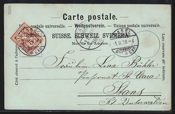Cartes postales: Mondschein-AK Basel, Teilansicht mit Bli – D'occasion à Berlin par bartko-reher 1