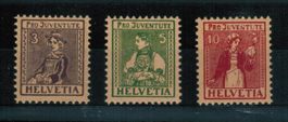 Pro Juventute - Satz J7-J9 ** postfrisch