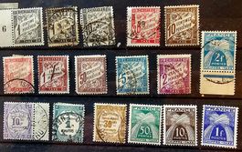 FRANCE timbres taxe anciens