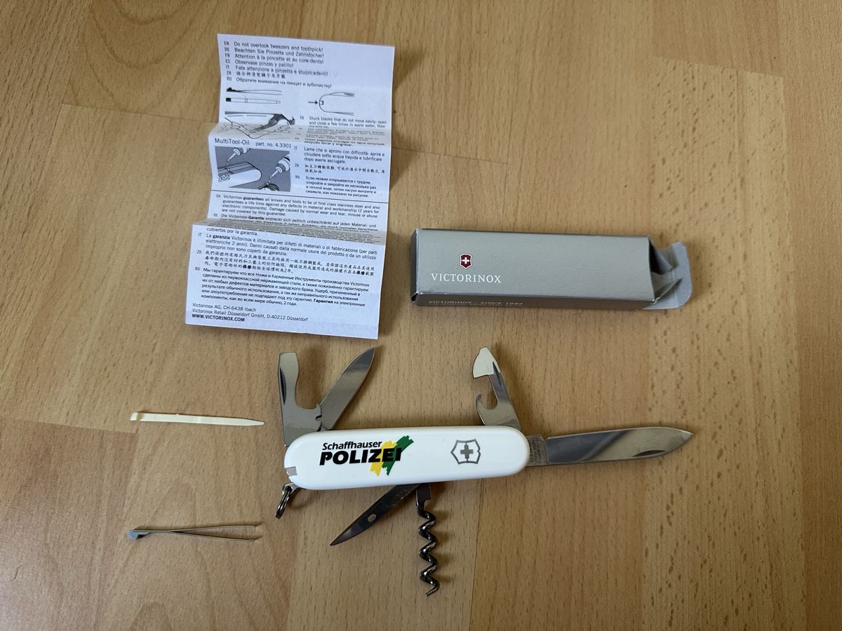 Victorinox Coltelli tascabile: Sackmesser Schaffhauser Polizei – Nuovo e nell'imballaggio originale da Oberengstringen venduto da Affeier0 1