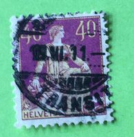 Helvetia mit Schwert  mit Stempel   