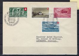 1947 Pro Patria Satzbrief 9,VIII,47 gestempelt    16021