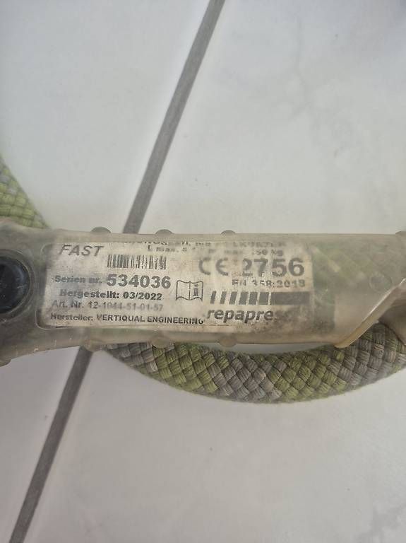 Attrezzatura da arrampicata: Repapress Halteseil, Positionierungsseil – Usato da Wittenbach venduto da tal_8vrm 1