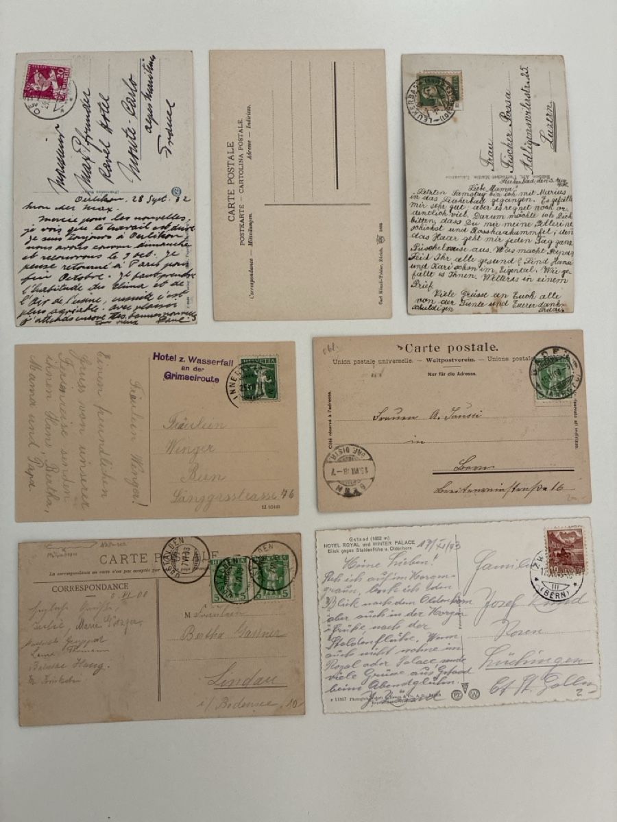 Ansichtskarten: 15 Ansichtskarten Schweiz Überraschungs Paket 3 – Gebraucht aus Oftringen von Cla.vD.74 1