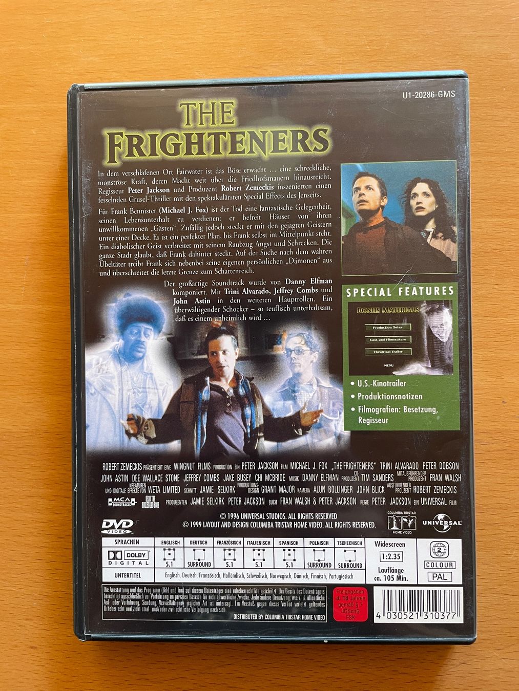 Alle DVDs: DVD The Frighteners mit Michael J. Fox – Gebraucht aus Rickenbach BL von Morlog 2