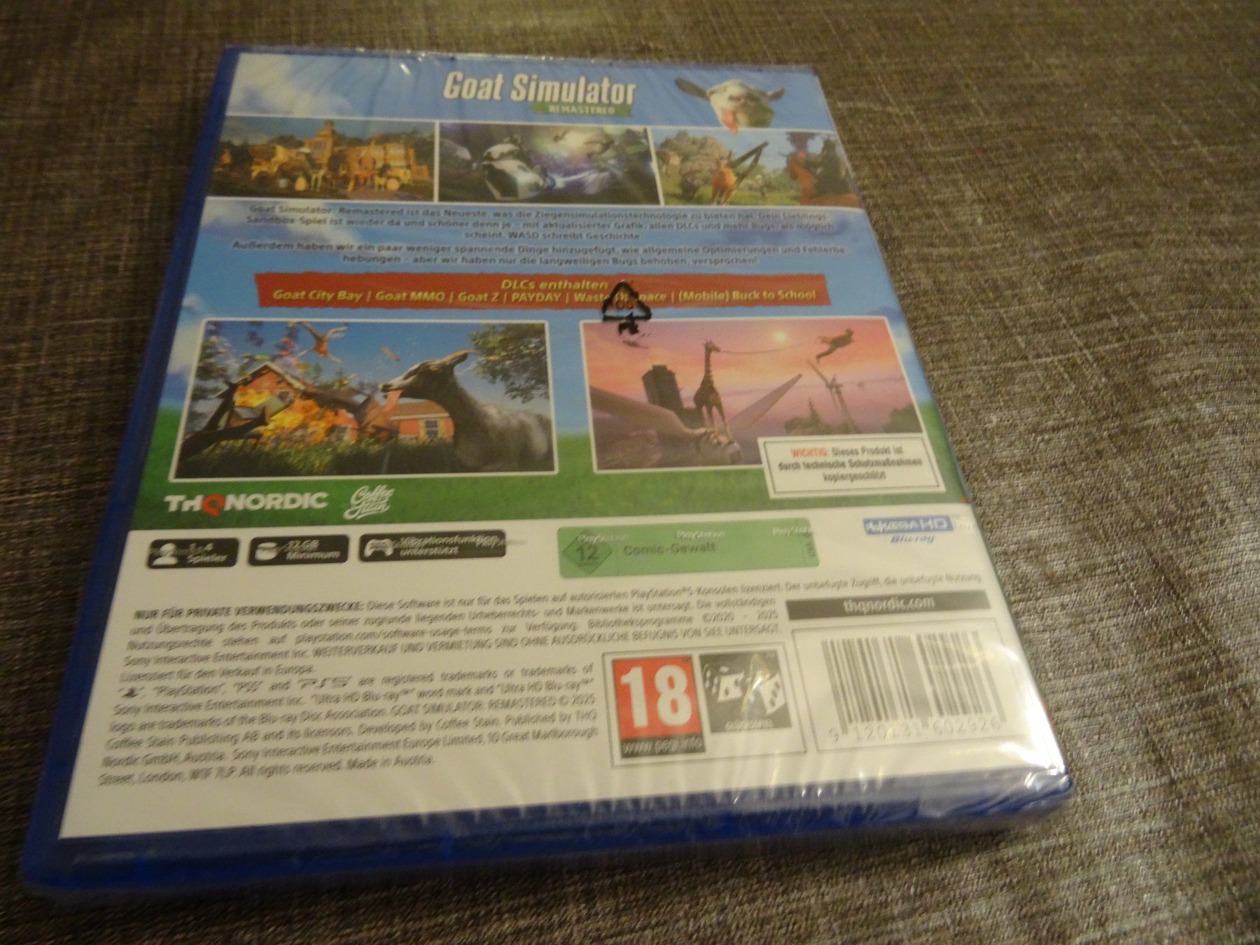 Sony Giochi: Goat Simulator Remastered PS5 NEUWARE – Nuovo e nell'imballaggio originale da Olten venduto da Disc-Ausverkauf 1