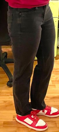 Jean straight C&A noir femme