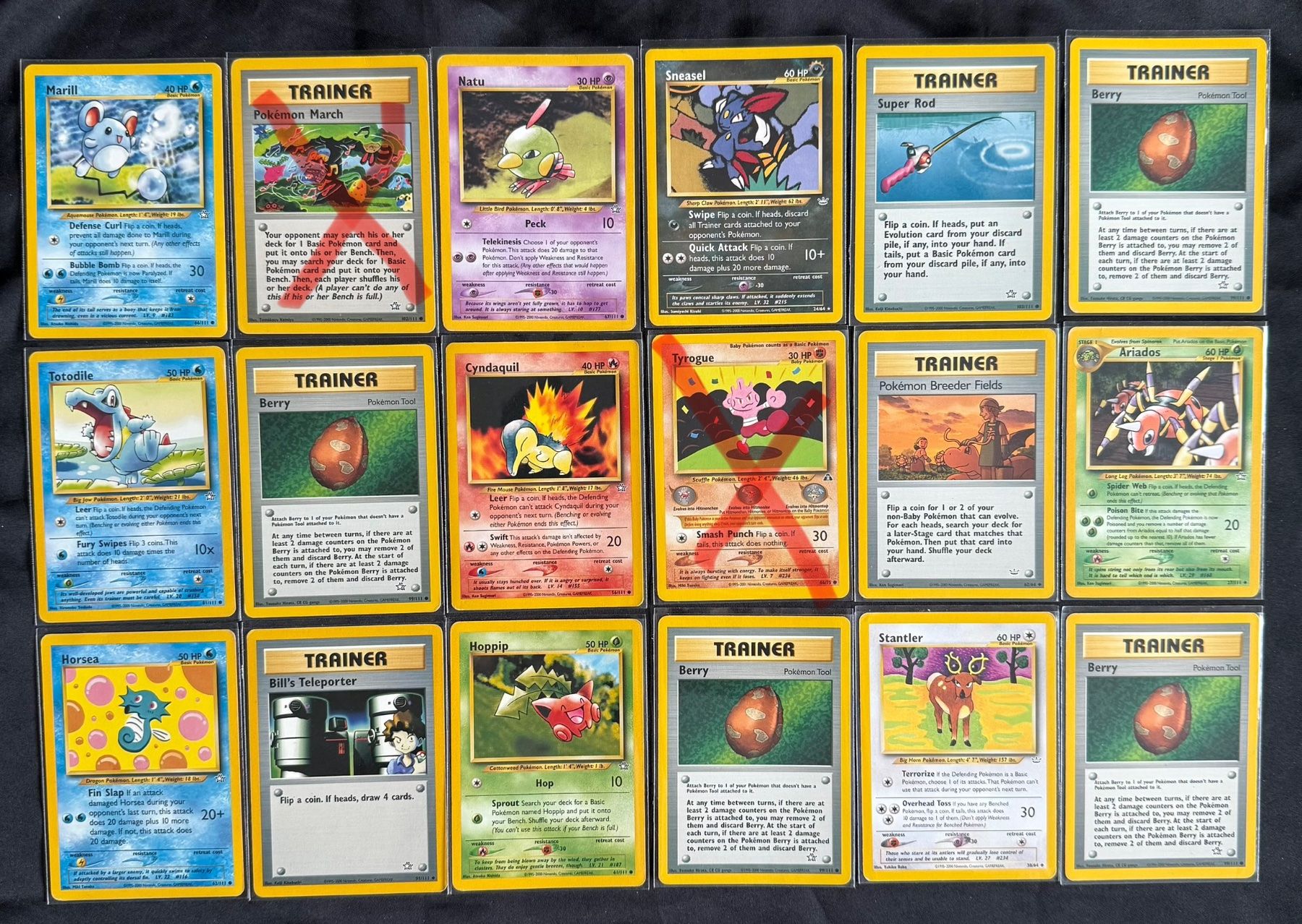 Pokémon Sammelbilder & Trading cards: Pokemon Various Neo Series 16 cards – Gebraucht aus Winterthur von SiddyPokemon