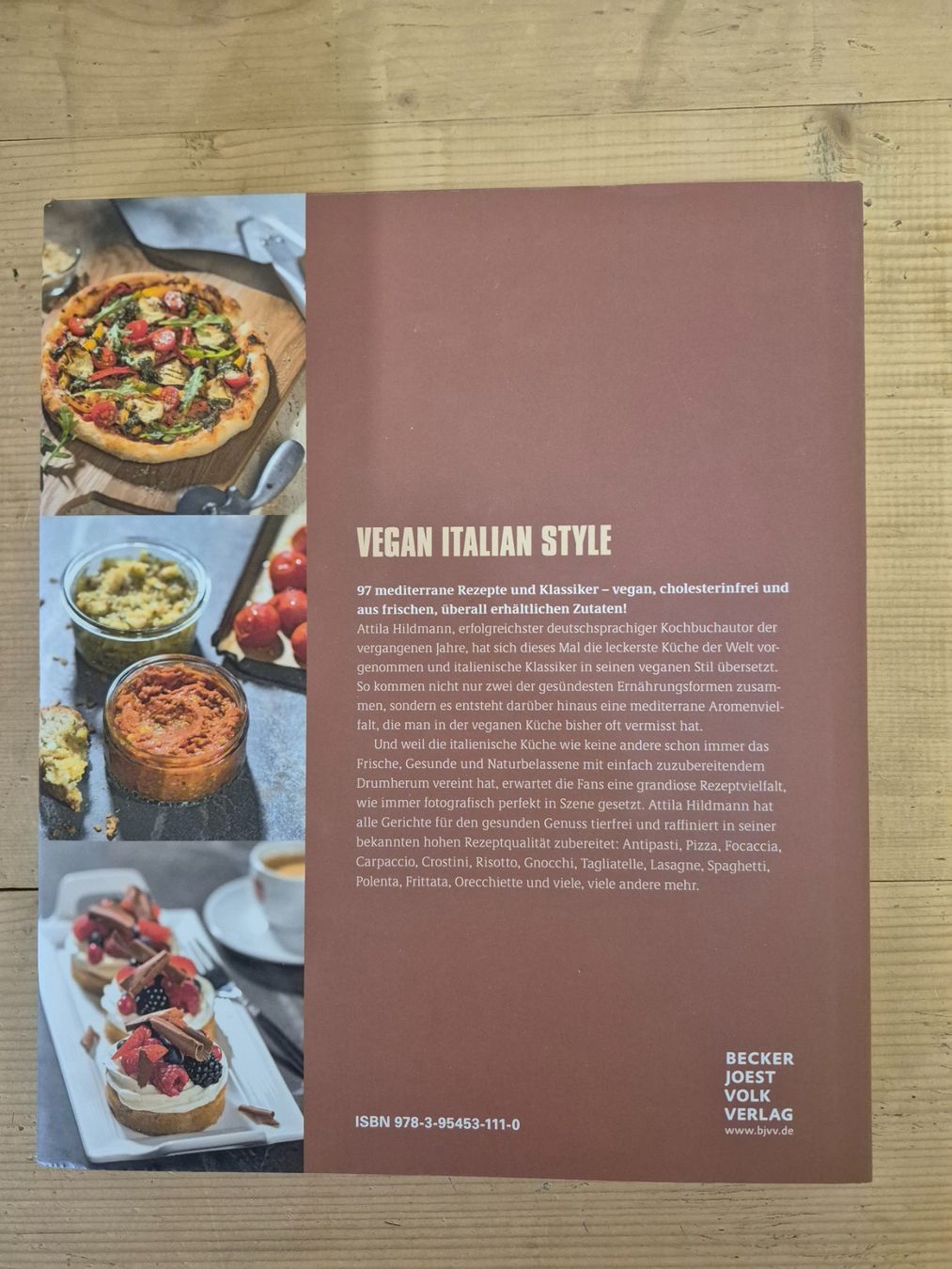 Libri: Attila Hildmann: Vegan Italian Style – Usato da Sta. Maria V. M. venduto da han_fz8r 1