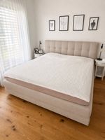 Superba Boxspringbett 200x200 cm Beige inkl. GELTEX Topper