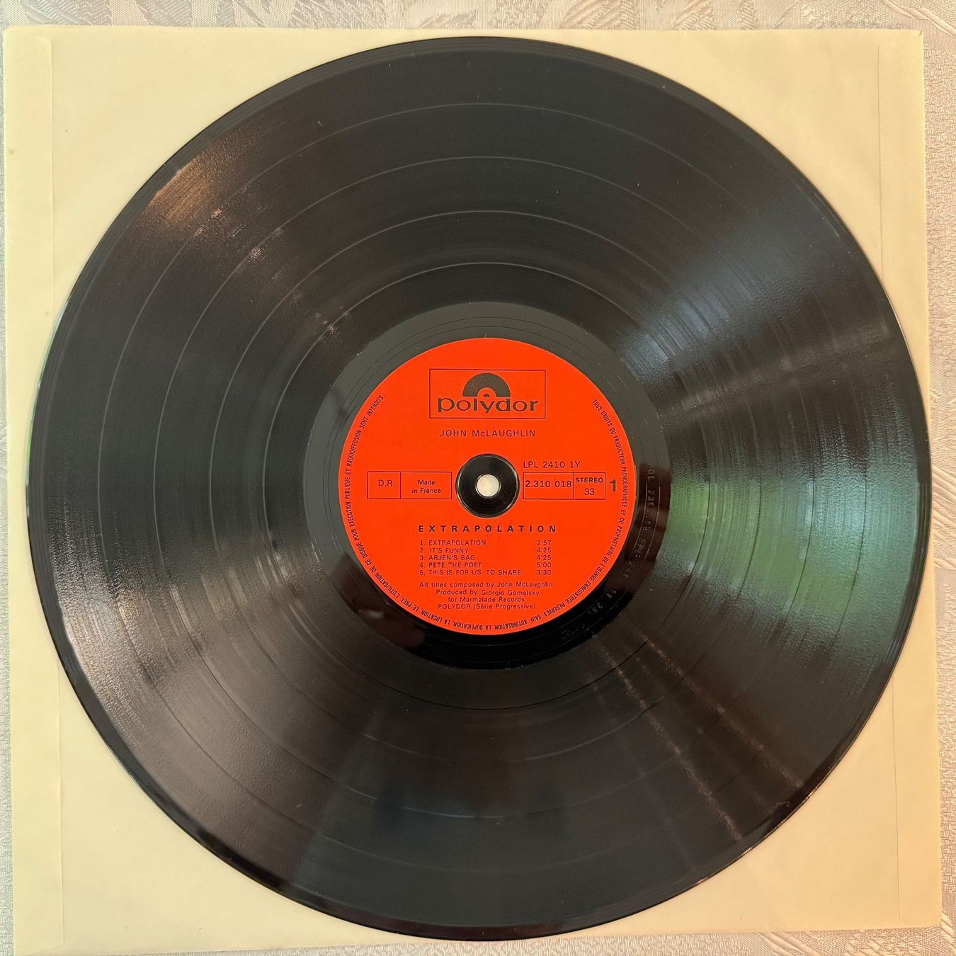 Schallplatten: JOHN McLAUGHLIN - EXTRAPOLATION – Gebraucht aus Zürich von fehlton 2