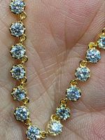 Collier argent avec diamants de moissanite de 1,9 ct GRA