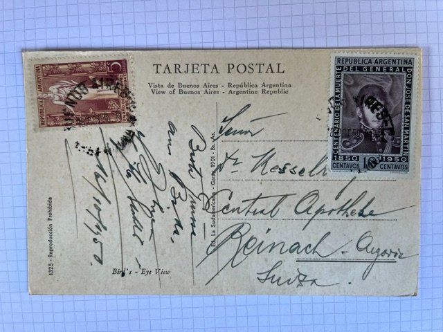 Cartes postales: Postkarte alt, Buenos Aires, Vista Area – D'occasion à Niederwil AG par dahu75 1