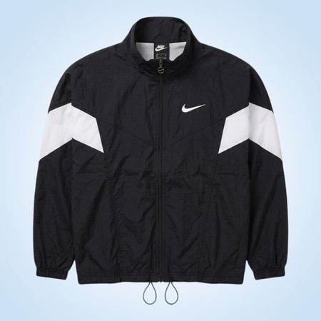 Nike Windbreaker Jacke schwarz/weiss – Grösse M