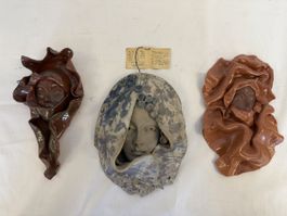 Lot de 3 sculptures signé Gloria Ibañez