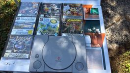 Lot console PS1 plus jeux