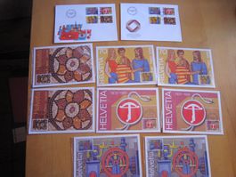 CH 1981 FDC Serien und Maximiukarten ET