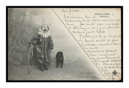 BÉBÉ CLOWN - 1904 "Bonsoir! - Enfant & Chien - C&C"