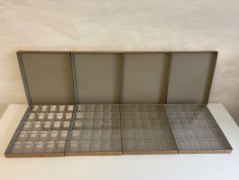 4 Sammelboxen mit je 25 transparenten Döschen – Total 100 St