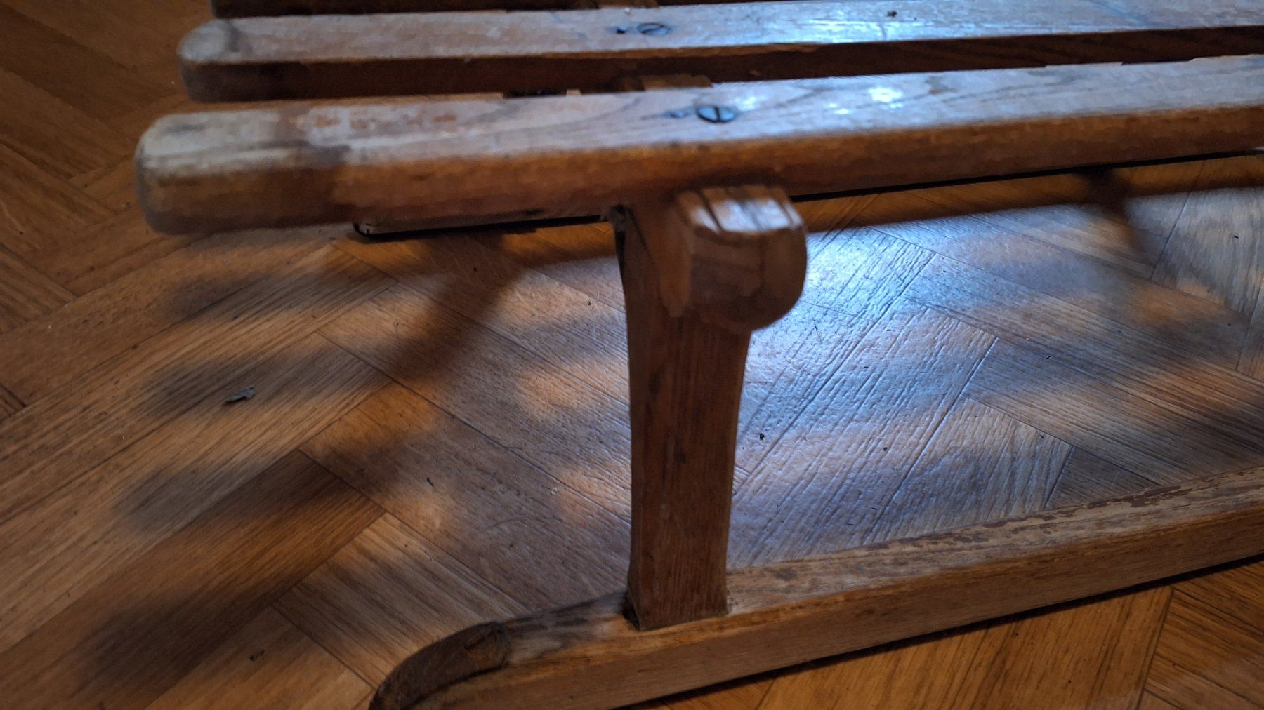Xilografie: alter Davoser Holz Schlitten – Usato da Dornach venduto da majo8689 7