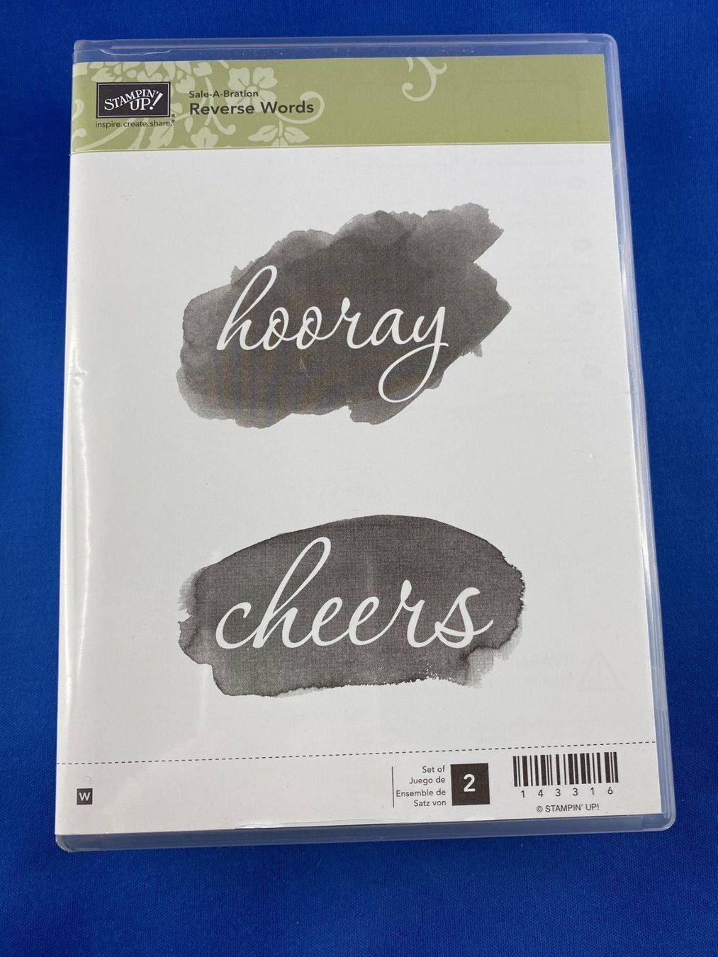 Stampin' up! Stempel: Stampin up Stempel Reverse Words/Worte – Neu und originalverpackt aus Gündlischwand von Rebenhof
