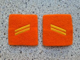  Gradabzeichen Patten Set Gefreiter Territorialdienst