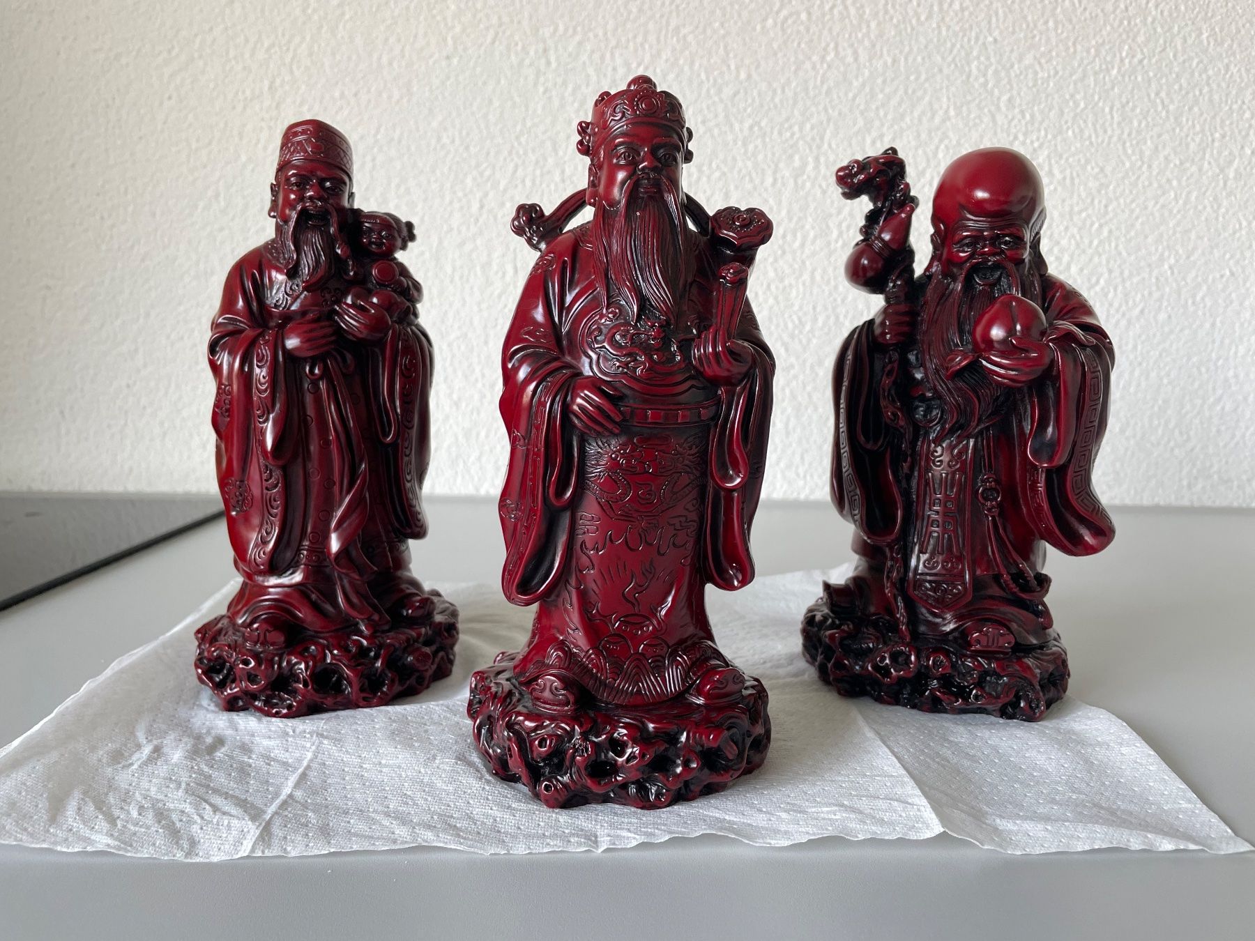 Statuette: chinesische Statuen, Glück 3 Stück – Usato da Hochdorf venduto da FlordeCebo 1