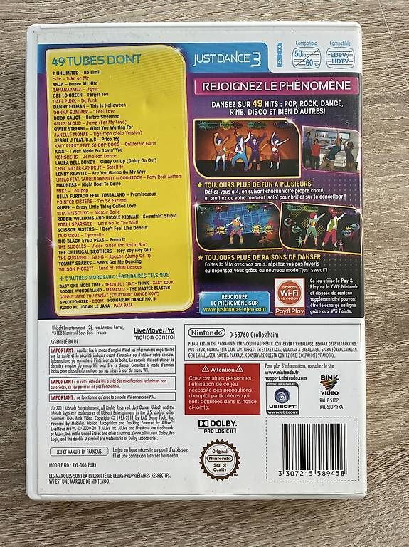 Spiele: Jeu Wii JustDance 3 – Gebraucht aus Bussigny von Ambre_06 1