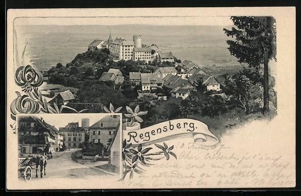 Ansichtskarten: Regensberg, Strassenszene, Ortschaft von – Gebraucht aus Berlin von bartko-reher