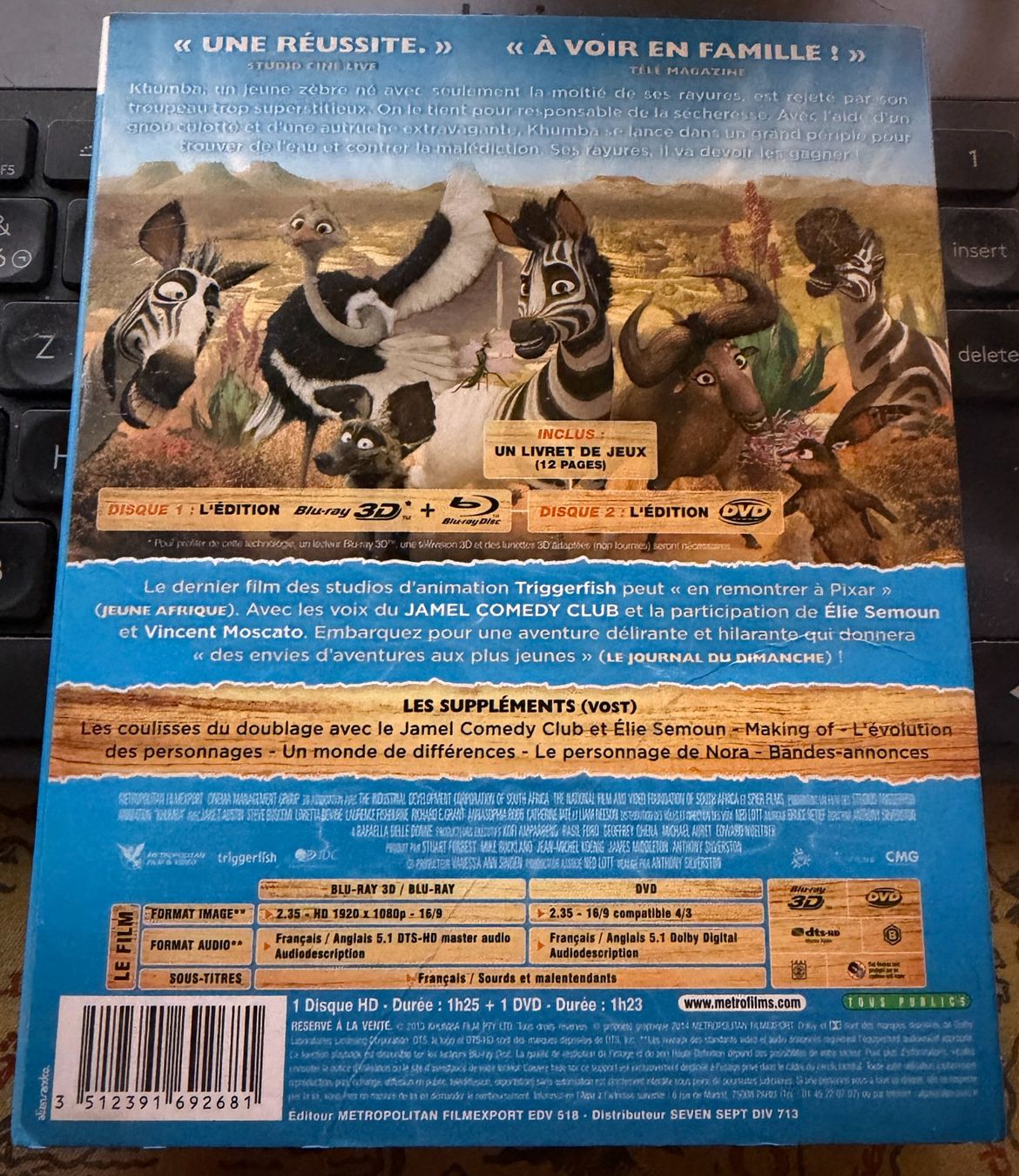 Tutti i DVDs: Blu-ray 3D & 2D + DVD Khumba (2013) – Usato da Semsales venduto da __Florian__ 2