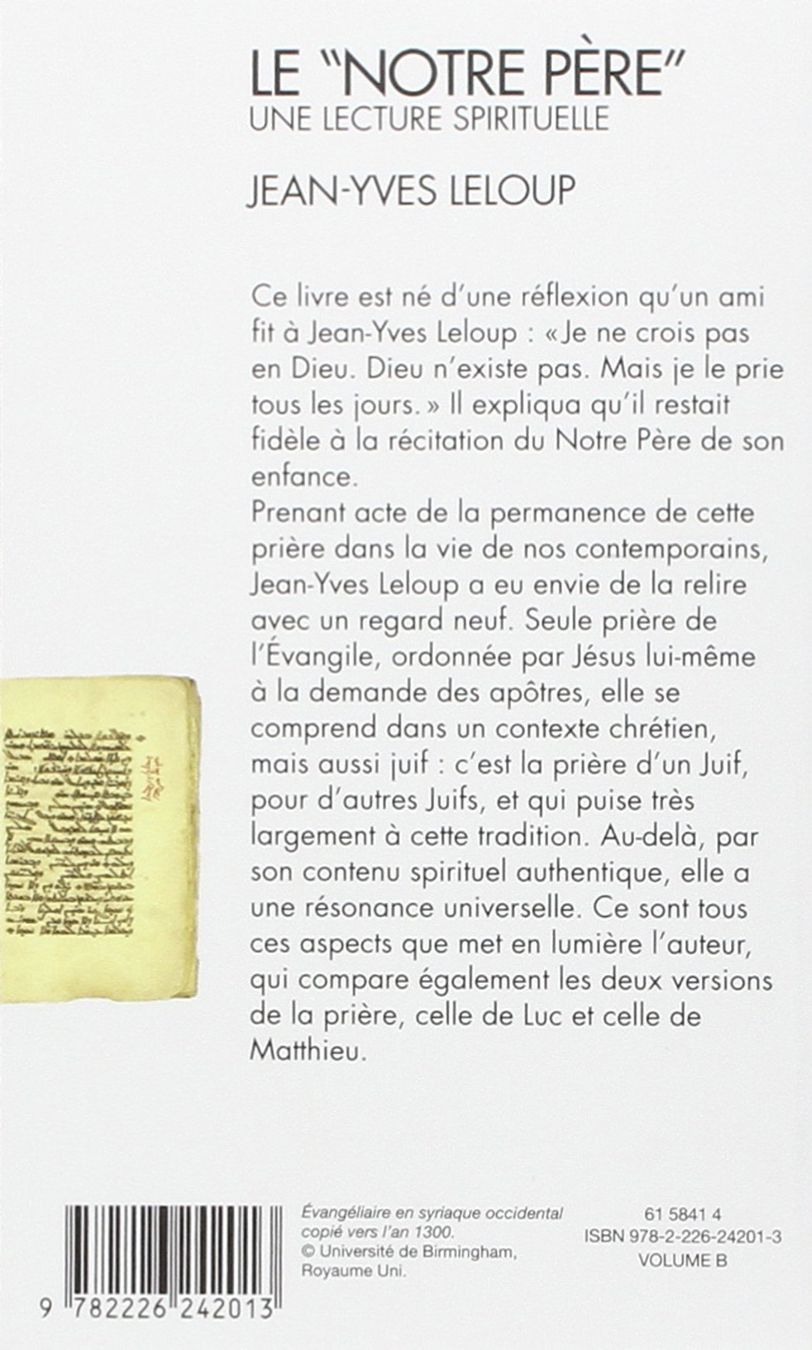 Libri: Le "Notre Père" - une lecture spirituelle – Usato da Neuchâtel venduto da Dualseele 1