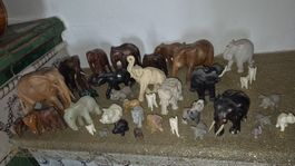 Konvolut ElefantenfigurenSammlumg Vintage Holz Marmor usw