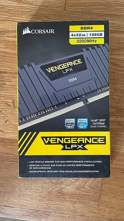 Memory / RAM: 128 GB DDR4 RAM – Gebraucht aus Basel von con_q5x5