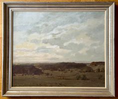 Rudolf Müller – Landschaft Öl auf Leinwand gerahmt - ∫
