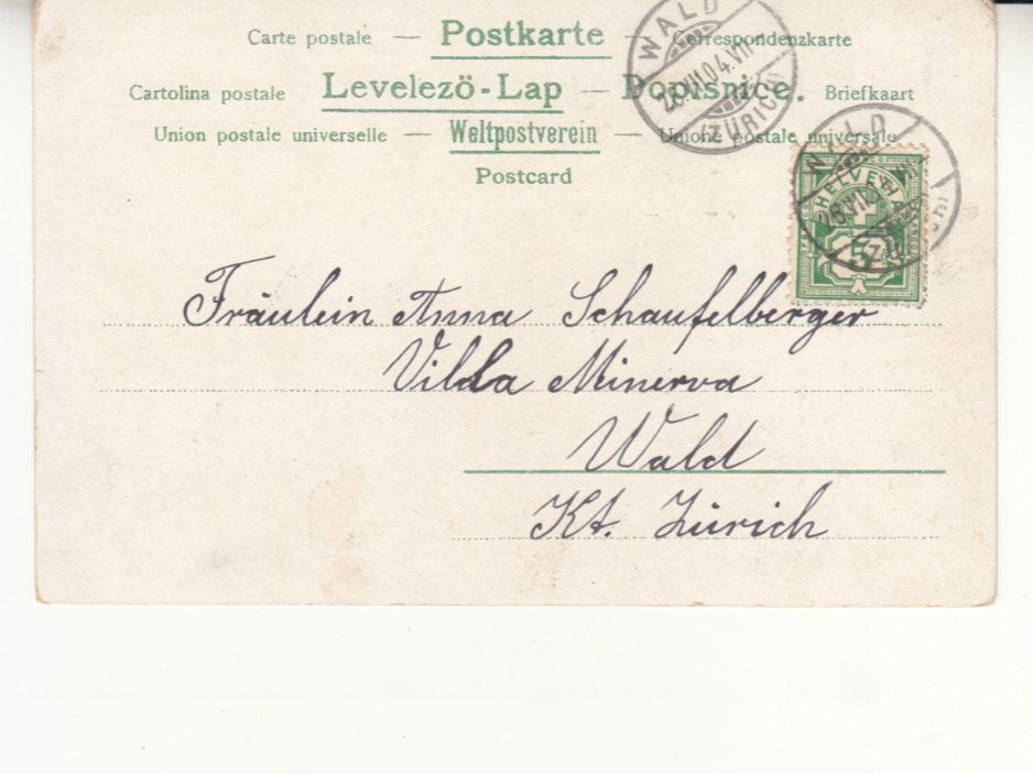 Ansichtskarten: Zürich Stadttheater 1904 – Gebraucht aus Bürglen TG von StampGraf 1