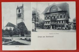 Gruss aus Sumiswald 1909 - Gasthaus zum Bären