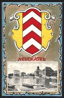 Neuchatel, Teilansicht der Stadt, Stadt-