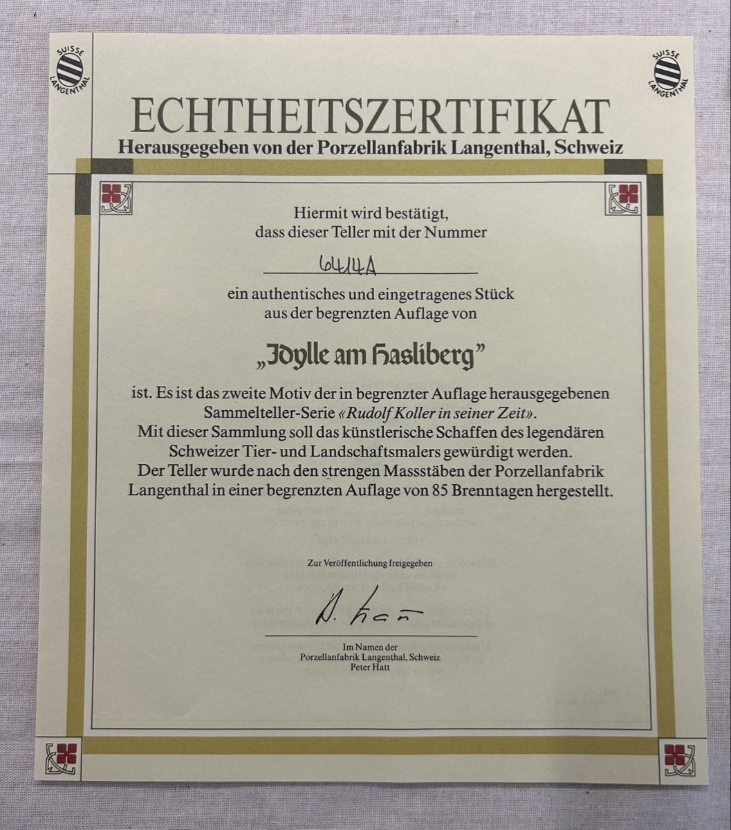 Teller: Sammlerteller Rudolf Koller Serie, 3 Teller, guter Zustand – Neu (gemäss Beschreibung) aus Köniz von mimi612 5