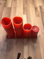 Rote LED-Kerzen, Adventszeit, Weihnachtsdeko, Top Zustand