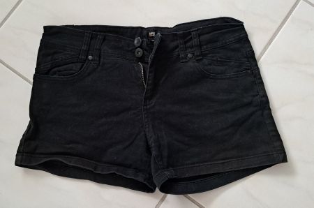 Kurze Hose Jeans schwarz Grösse 40