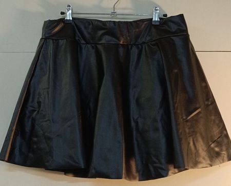 Minirock, von Shein, schwarz in Lederoptik Gr. 44 (nov285)